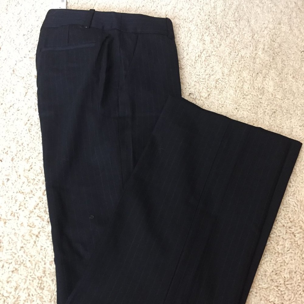 J. Crew Petite 1035 Trouser in Pinstripe Super 120s Wool
